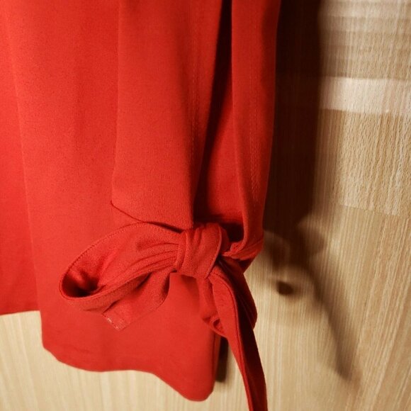 Halogen Womens Red Soft Knit 3/4 Sleeve Medium - Picture 3 of 5